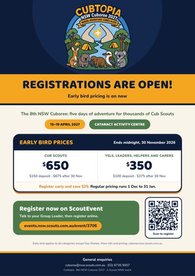 Registrations open poster preview