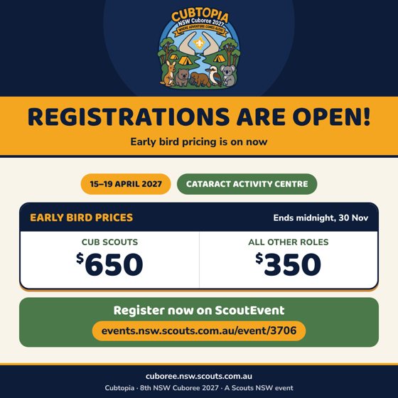 Registrations open Square tile preview